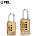 3/4 Digit Brass Combination Number Padlock for luggage Gym and suitcase lock